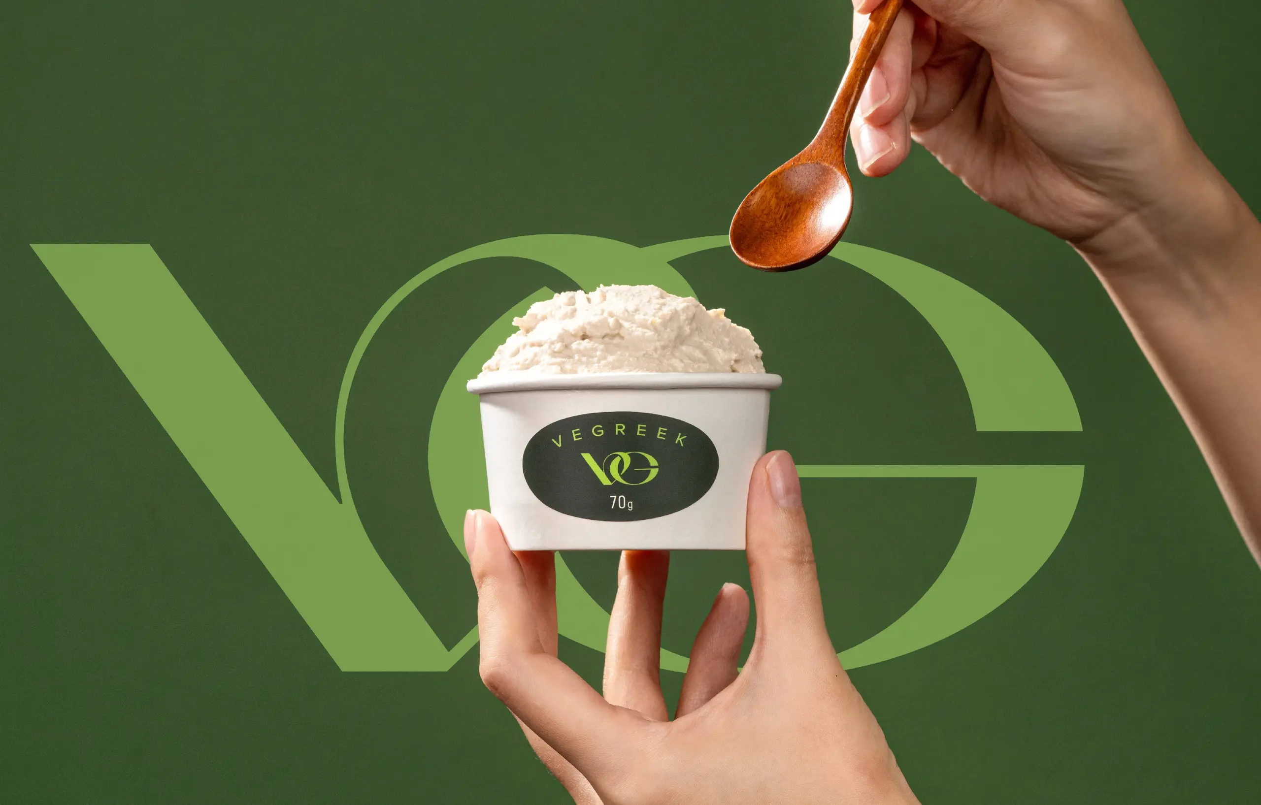 홈&프리미엄 비건 두유 그릭요거트 브랜드 VEGREEK